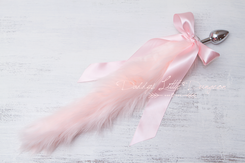 Pink Kitten Tail Anal Plug Butt Toy - DDLG BDSM ABDL Pet Play Daddy's Little Dungeon Pink Kitten Tail Anal Plug Butt Toy - DDLG BDSM ABDL Pet Play Daddy's Little Dungeon
