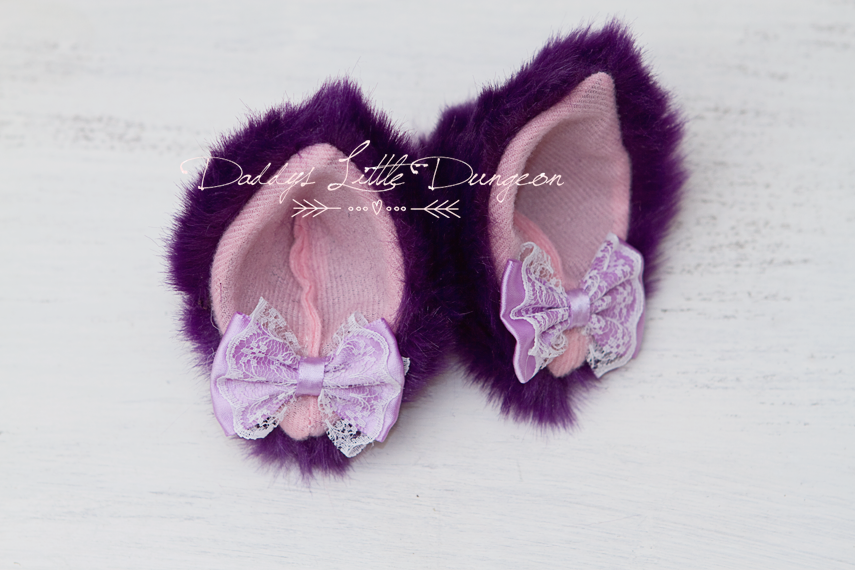 Purple Ombre Kitten Fox Pet Play Set