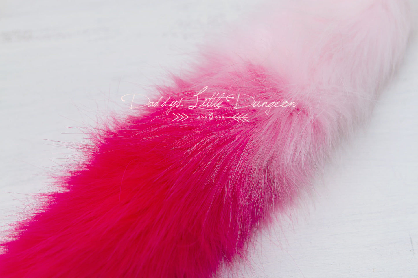 Cute pink DDLG butt plug fox tail for anal, BDSM sex toys, Kawaii cosplay, Femdom sissy plug, petplay and pet play.