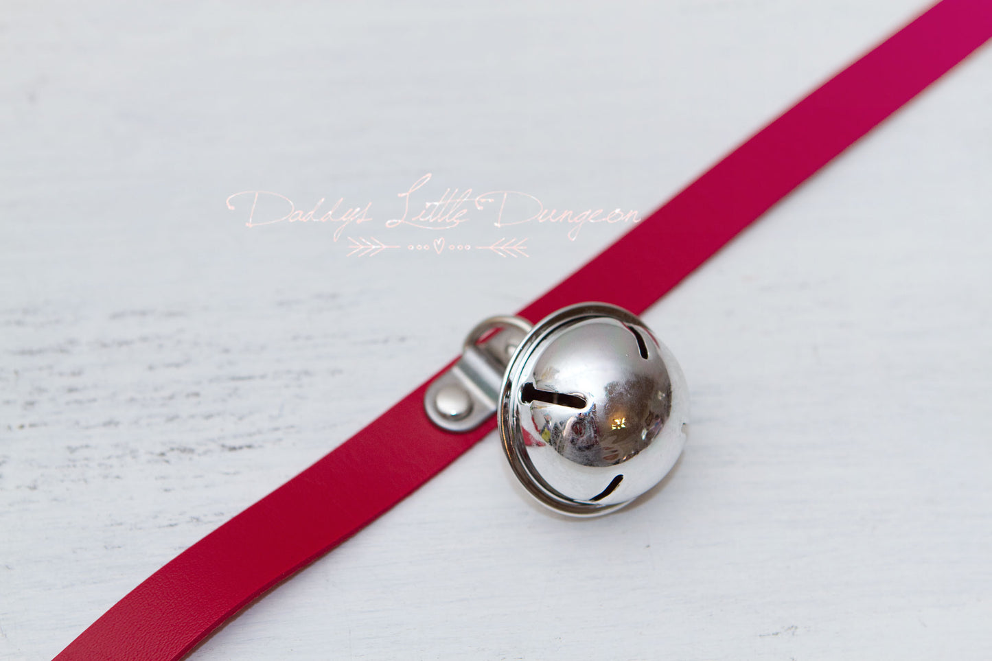 Red Huge Bell Bondage Collar