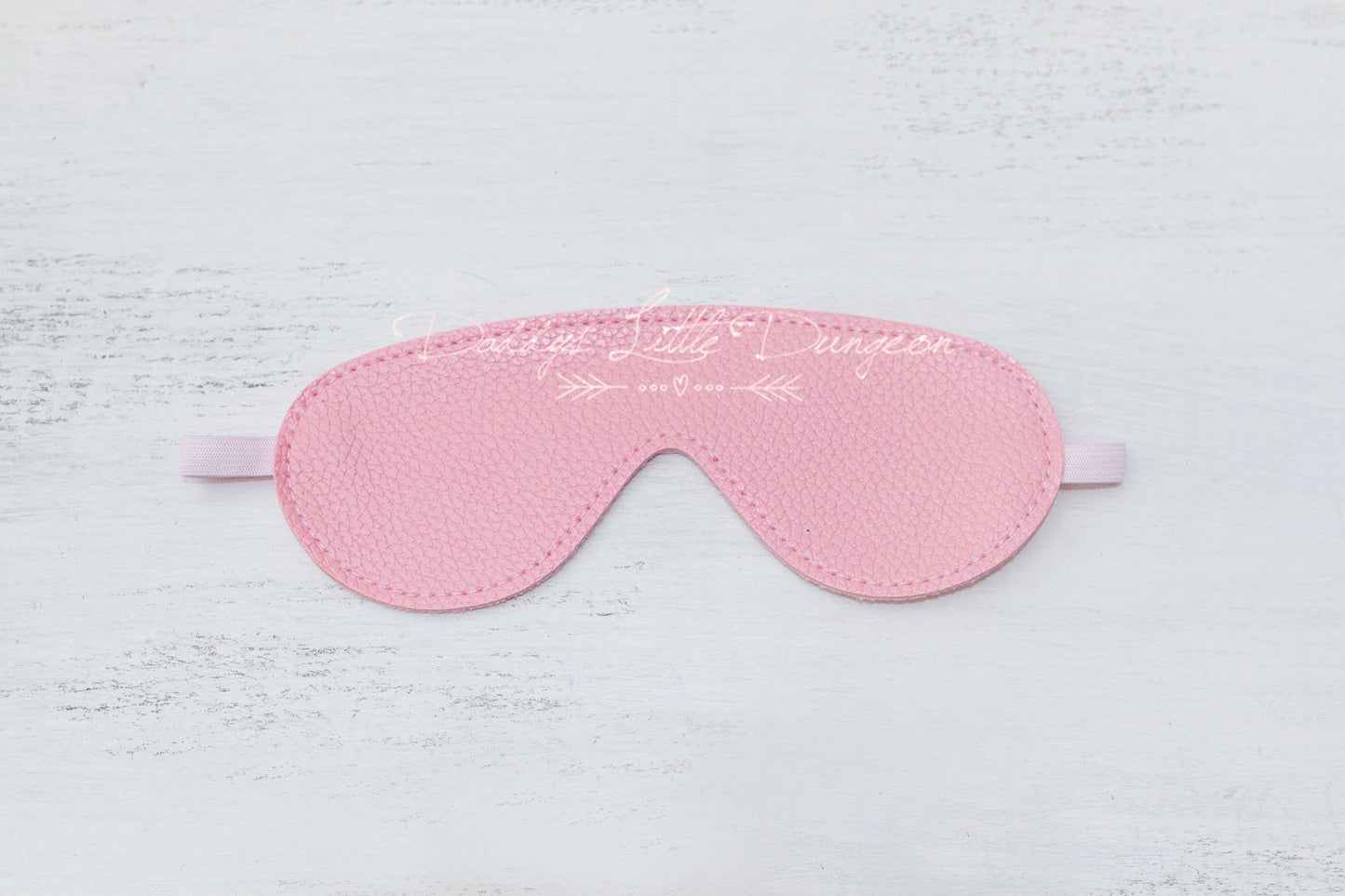 Pink Bondage Eye Mask (Pebble)