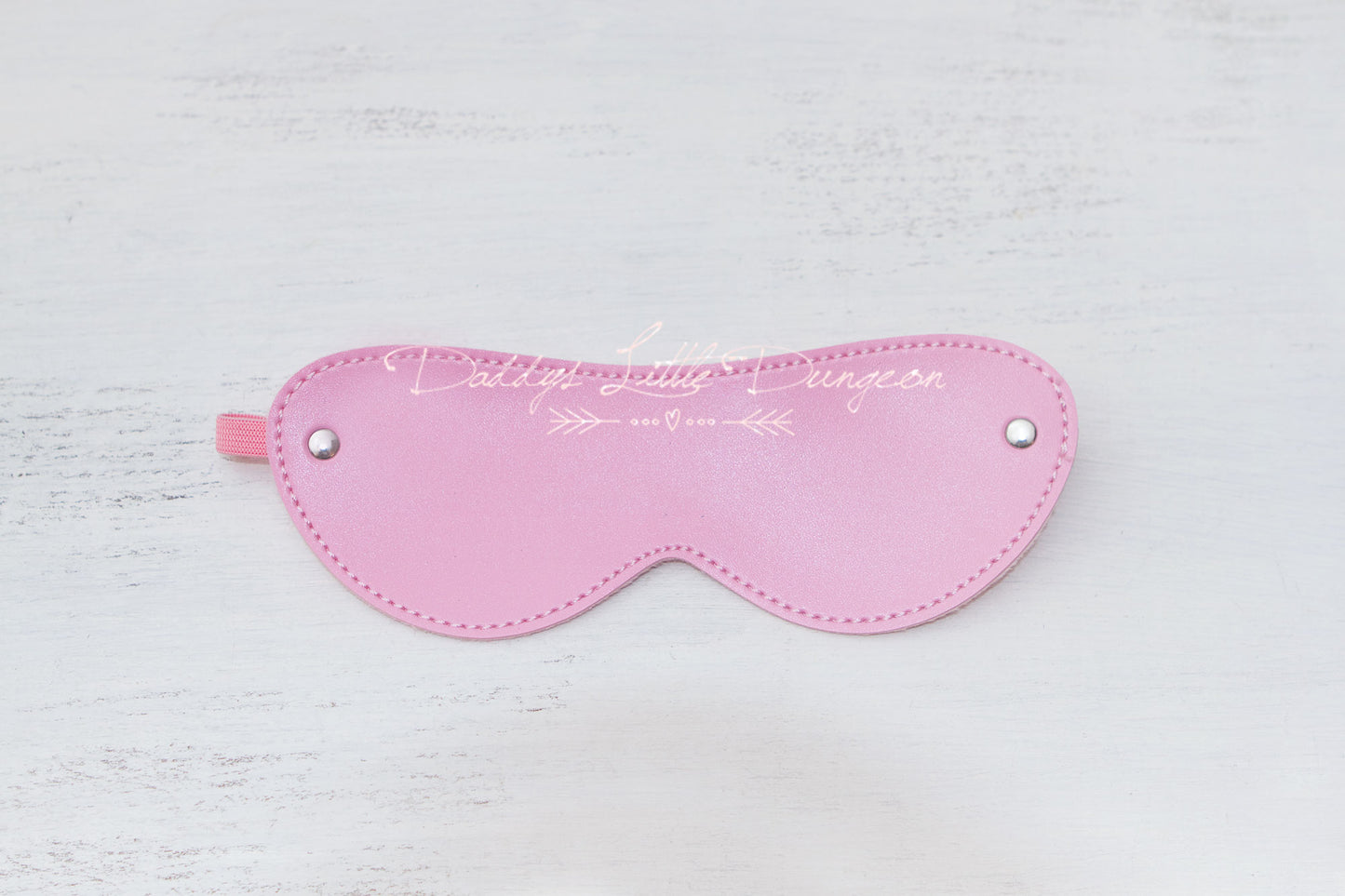 Pink Bondage Eye Mask (Cat Eye)