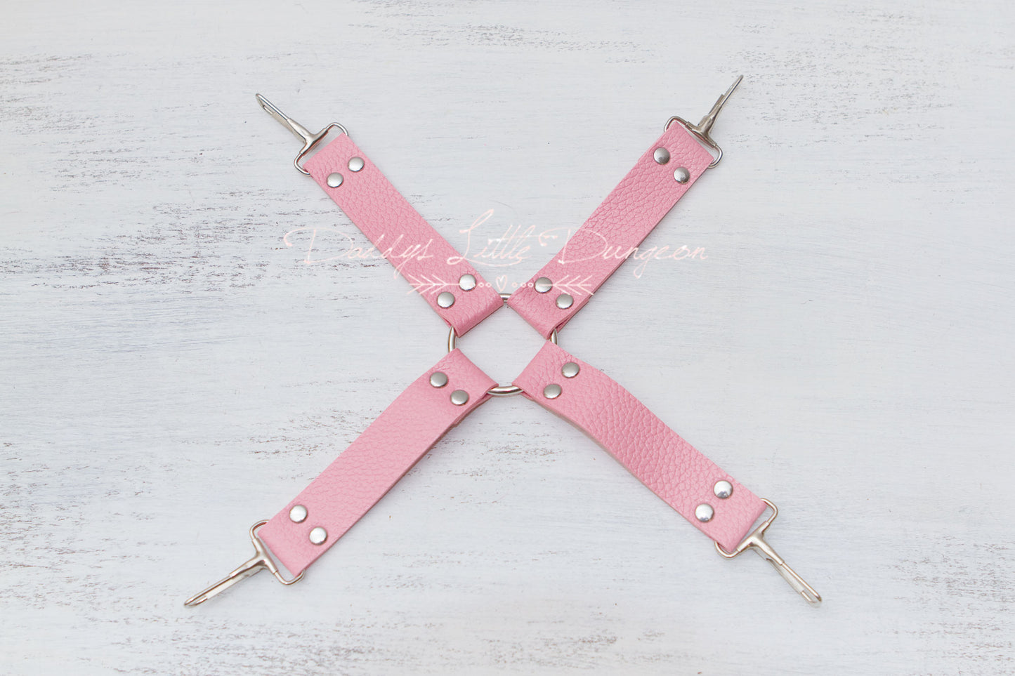 Pink BDSM Bondage Set ~ Hogtie Restraints ~ Fuzzy Handcuffs, Fur Ankle Cuffs & Harness ~ Kinky Sex Toys Fetish ~ mature