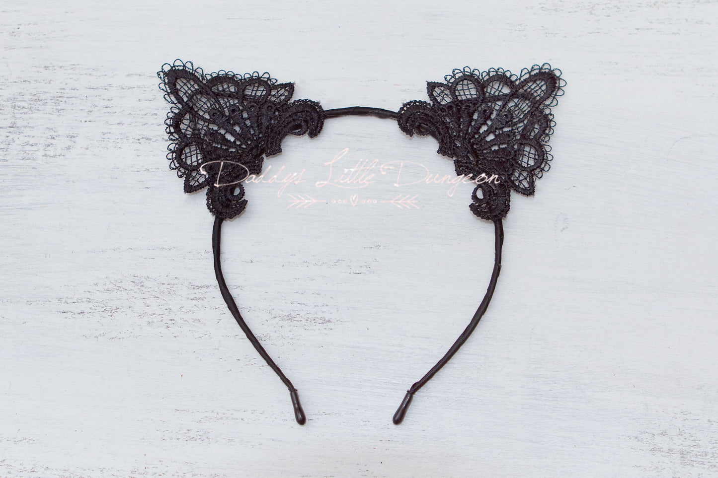 Black Lace Kitten Fox Pet Play Set