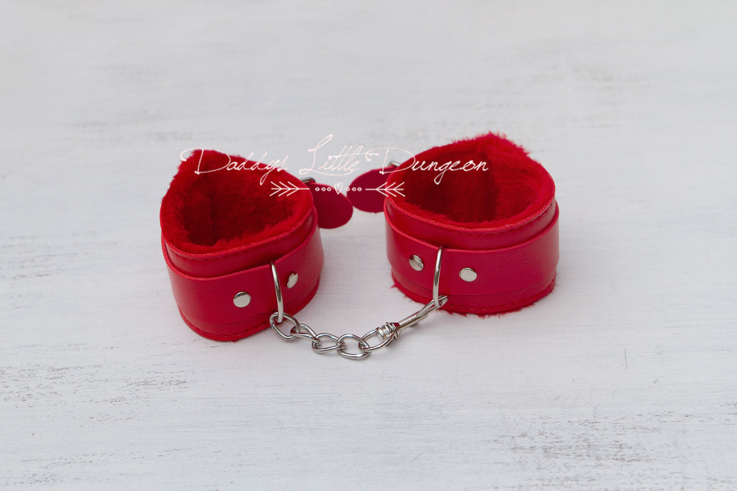 Red Bondage Wrist Cuffs