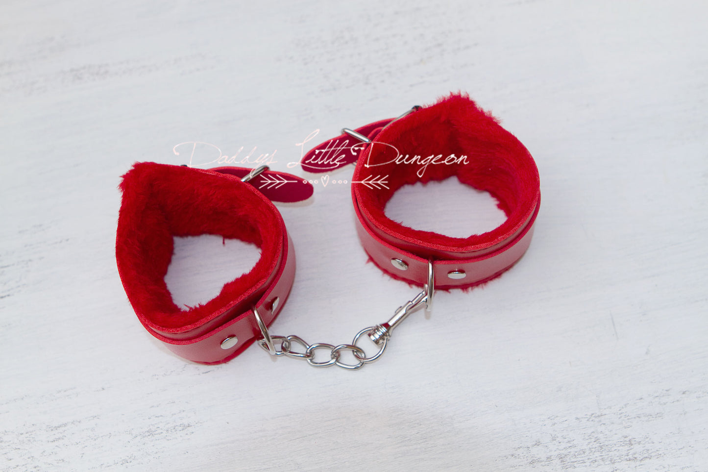 Red Bondage Wrist Cuffs