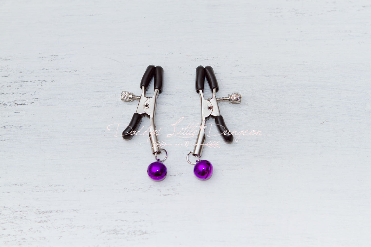 Purple Bell Bondage Nipple Clamps