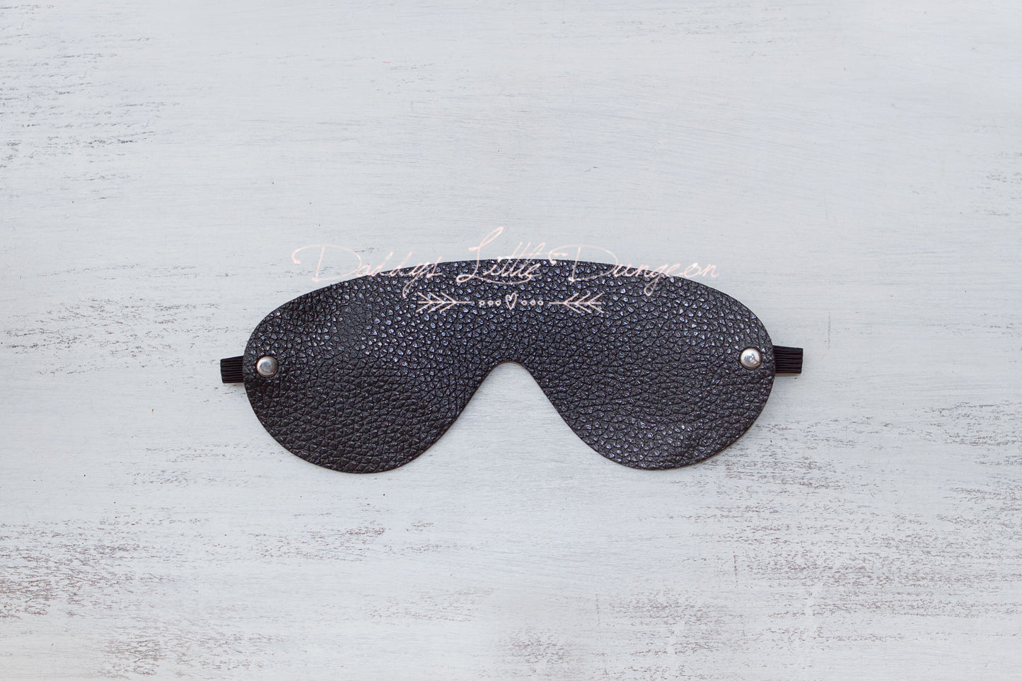 Black Bondage Eye Mask (Pebble)
