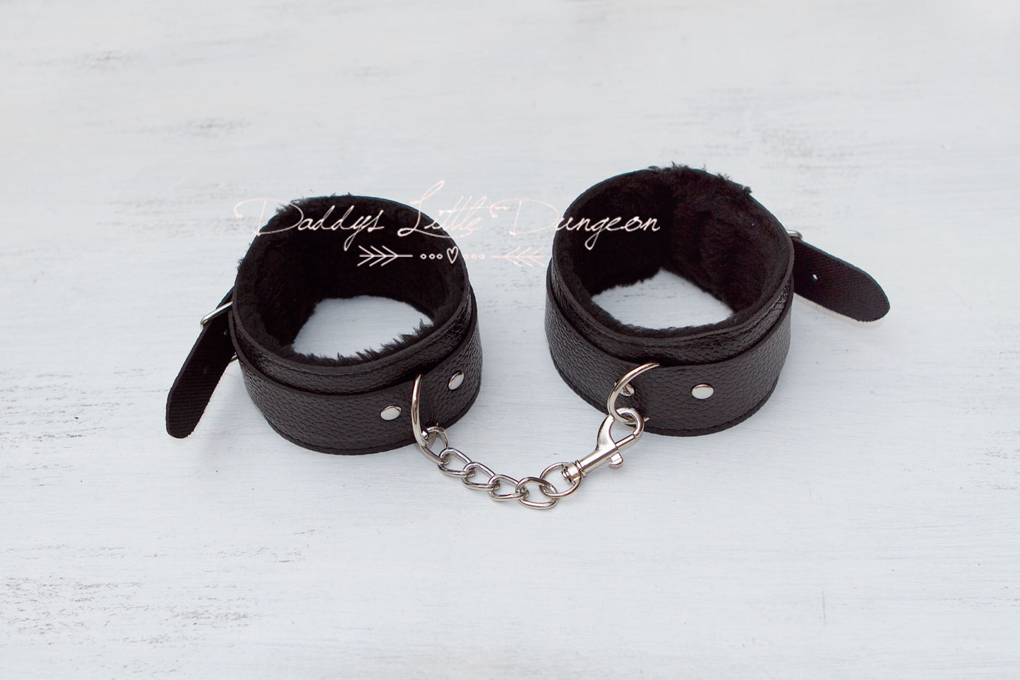 Black Bondage Ankle Cuffs