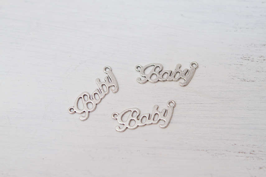 Add A Baby Word Charm to Your Collar or Lingerie