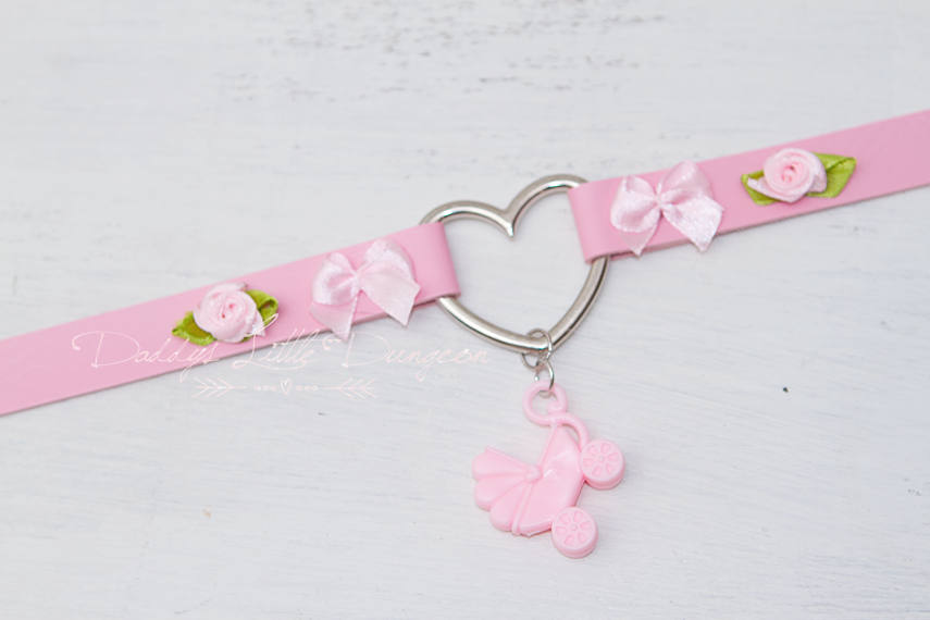 Add A Pastel Baby Carriage Charm to Your Collar or Lingerie