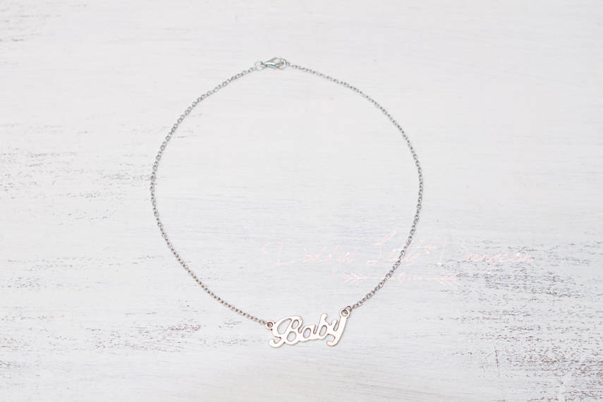 ddlg abdl BABY LITTLE Charm Choker Necklace Discreet Day Collar Petplay Kitten BabyGirl bdsm jewelry lolita fetish Sub Daddy's Little Girl