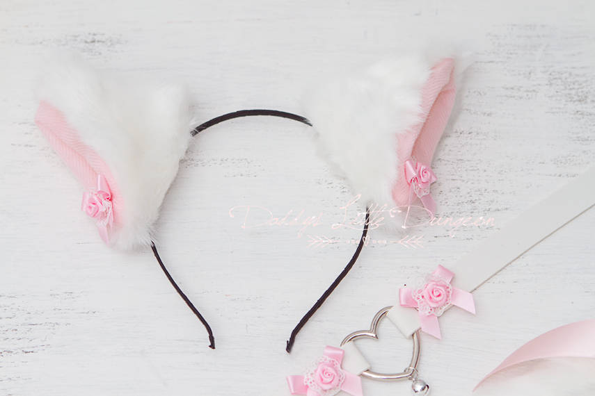 18+ Pretty Pet Play Starter Set! Fox Kitty Ears Collar Leash Anal Butt Plug Tail Kitten Cat Submissive Cosplay Petplay BDSM ABDL DDLG mature