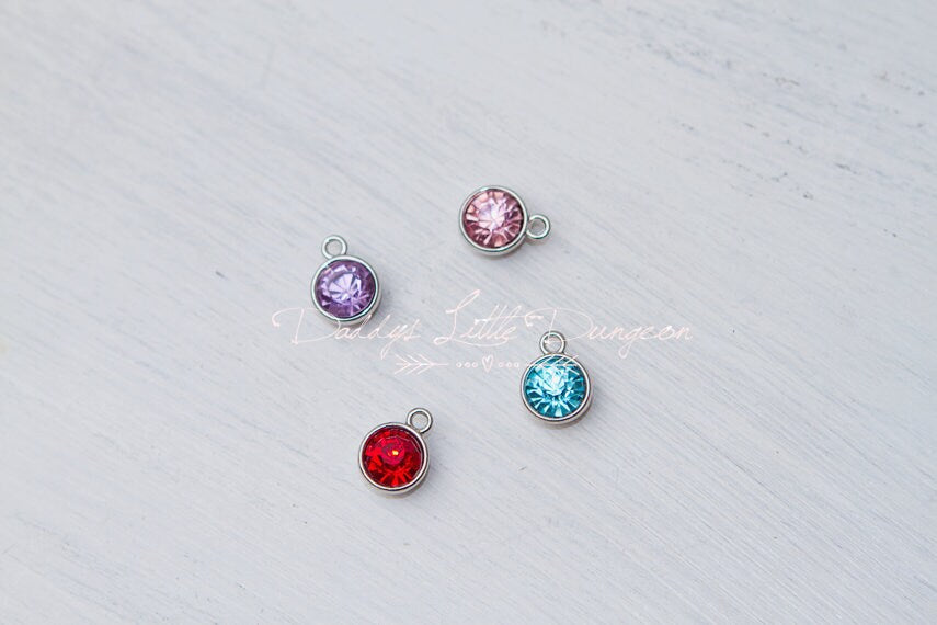 Add A Rhinestone Gem Charm to Your Collar or Lingerie