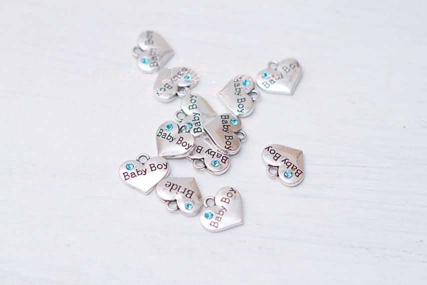 Add A Baby Boy Heart Charm to Your Collar or Lingerie