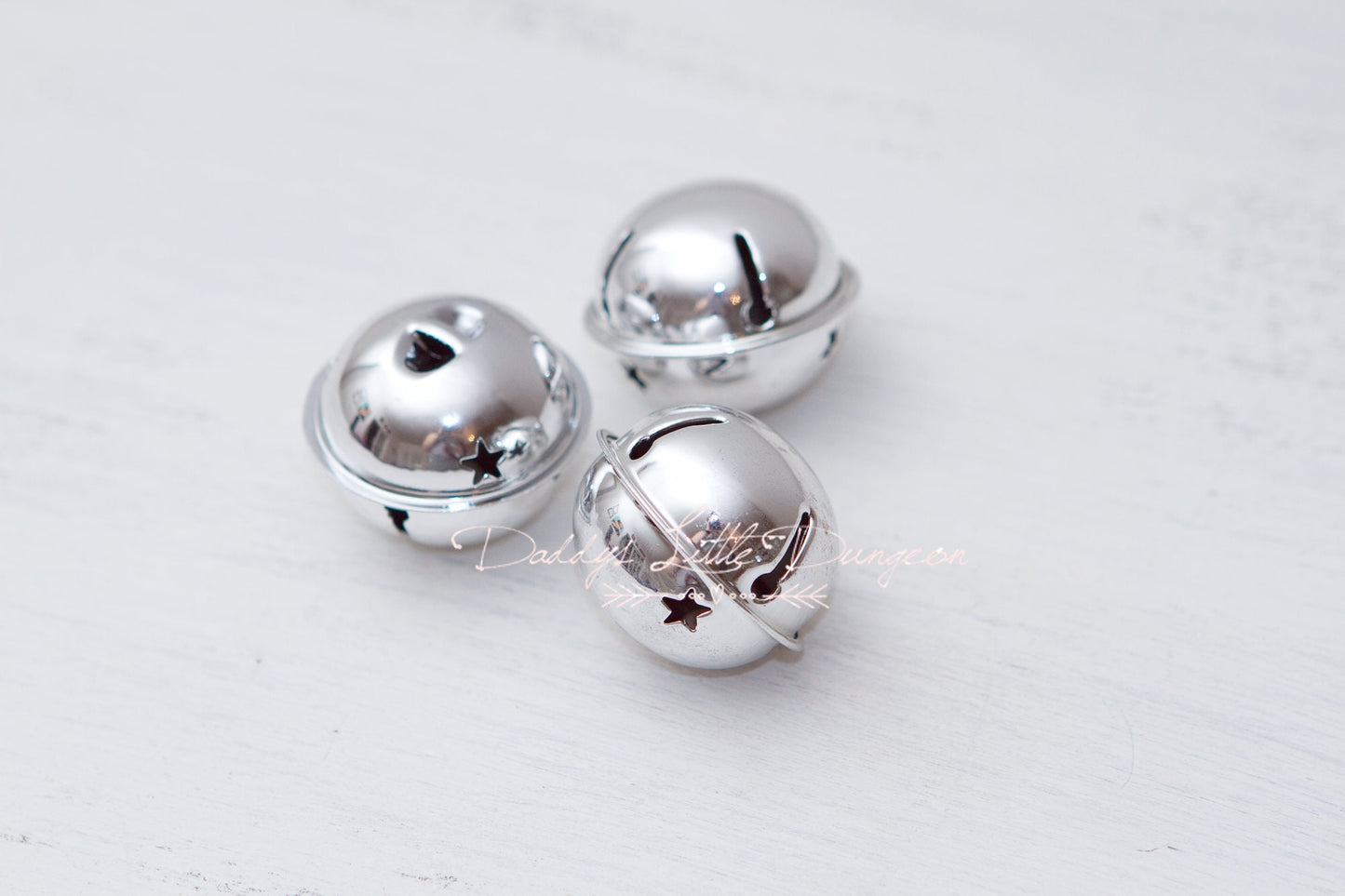 Add A HUGE Silver Jingle Bell Charm to Your Collar or Lingerie