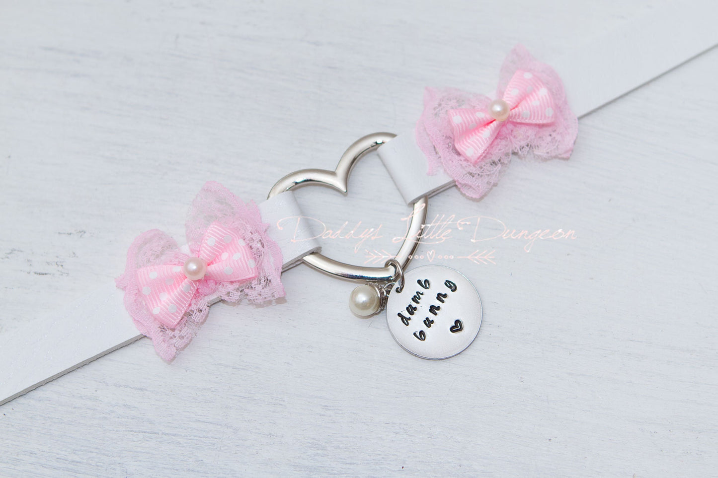 DDLG Pretty Black Furry BDSM Bondage Collar Bows Submissive Master Girly Sub Sissy Daddys Little Girl Kawaii ABDL mature pet play mdlg mdlb