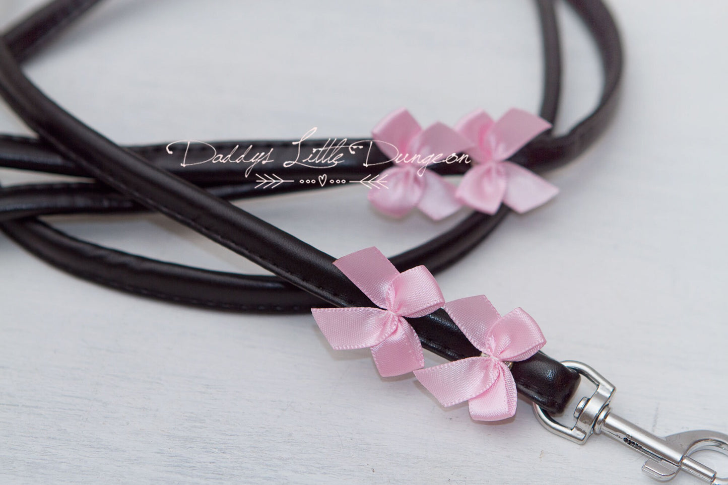 DESIGN YOUR OWN ddlg Pretty bdsm Leash Satin Bows Sub Master Kitten Kitty Pet Play Petplay Girly Sissy Daddys Little Girl abdl mature mommy