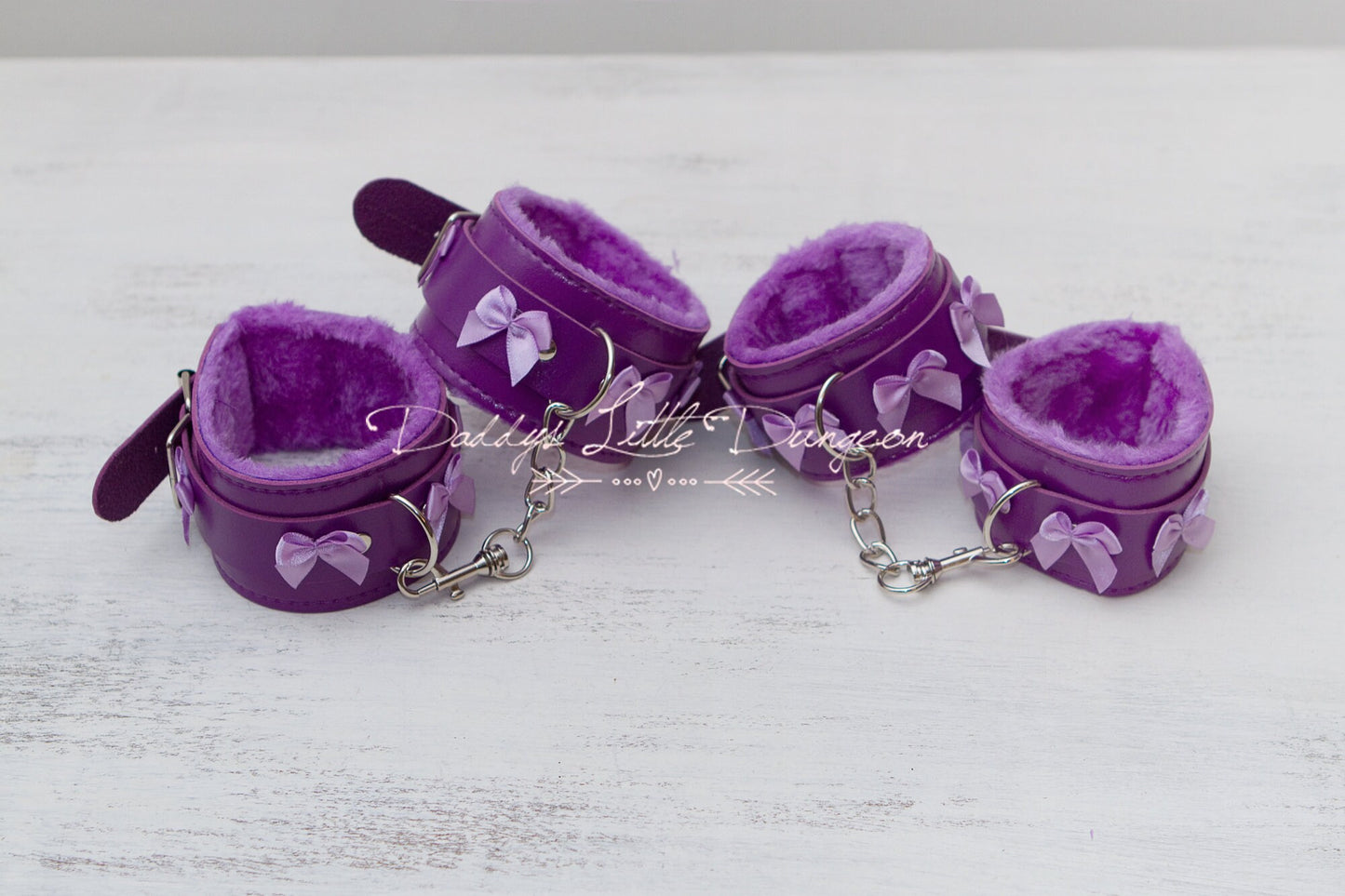 bdsm ~ MASKED BONDAGE SET ~ Purple Wrist Ankle Cuffs & Eye Mask Sub Daddys Girl Boy Kitten Master Kinky Fetish ddlb ddlg mature mdlb mdlg