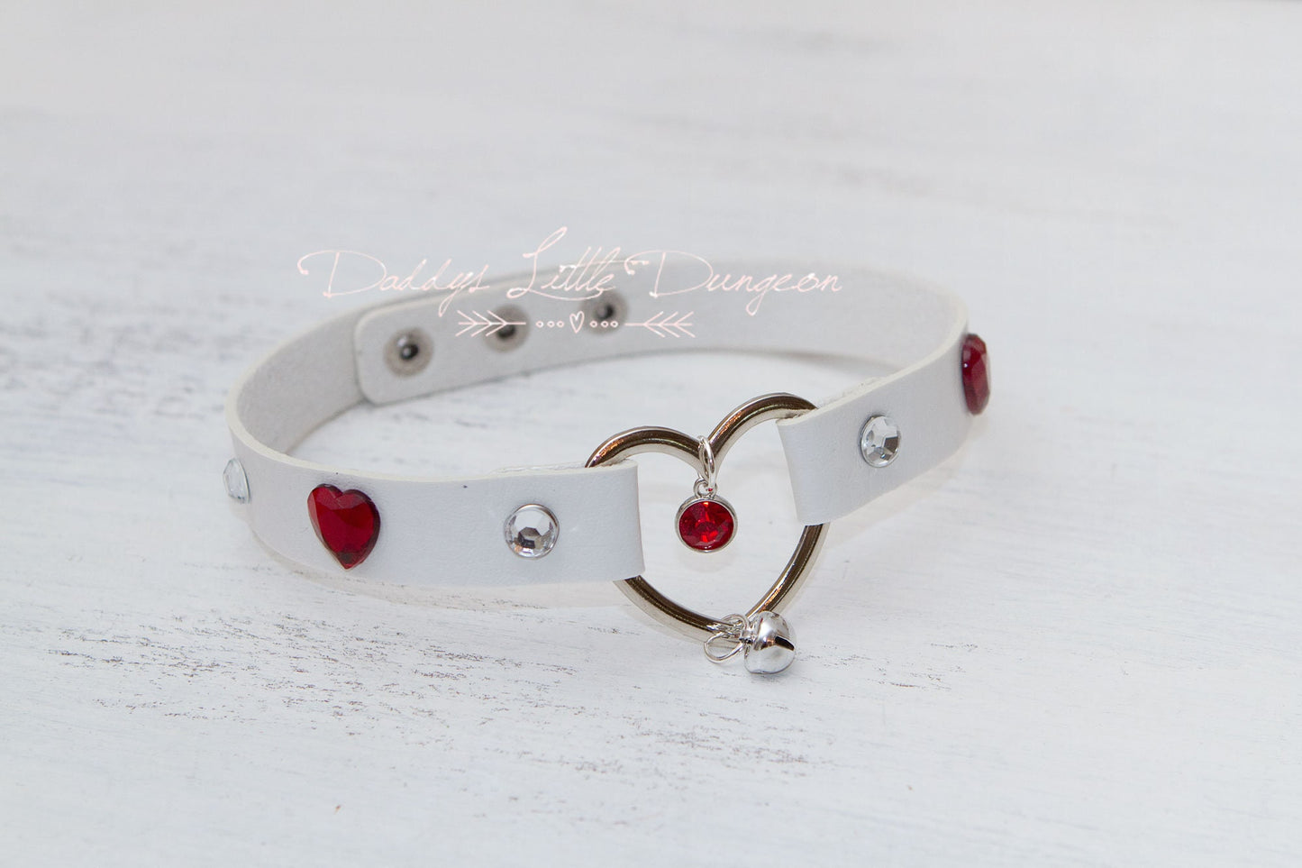 DDLG Pretty Red BDSM Bondage Collar & Leash Set Satin Bows Sub Master Girly Sub Sissy Daddys Little Baby Girl Kawaii ABDL mature furry