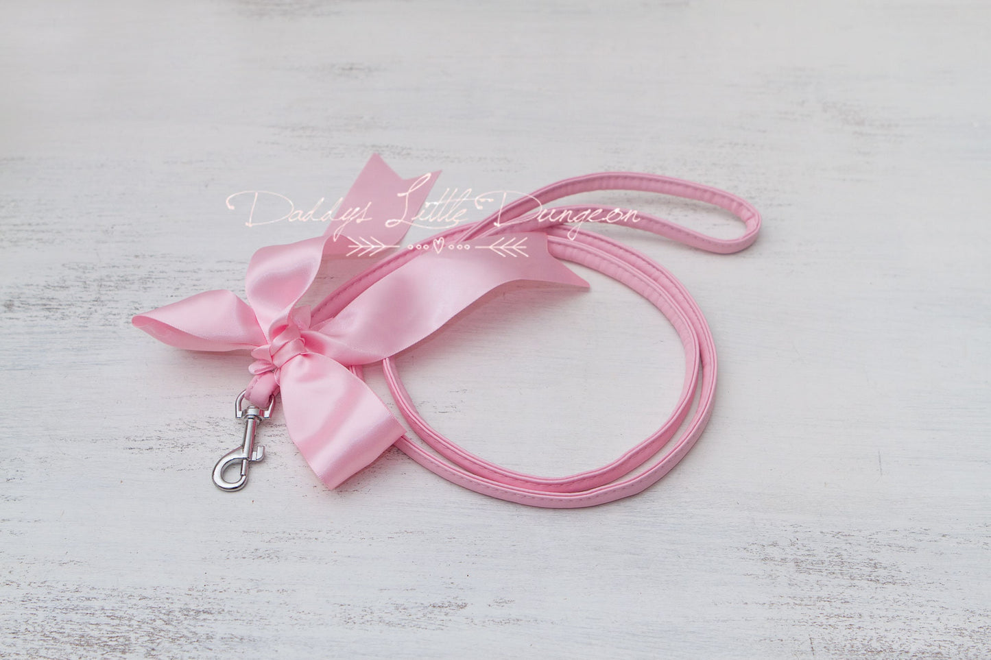 DDLG Pet Play Pastel Goth Bondage Collar & Leash Set Flowers Kitty Puppy Furry Pink BDSM Sub Master Sissy Daddys Little Girl Kawaii mature