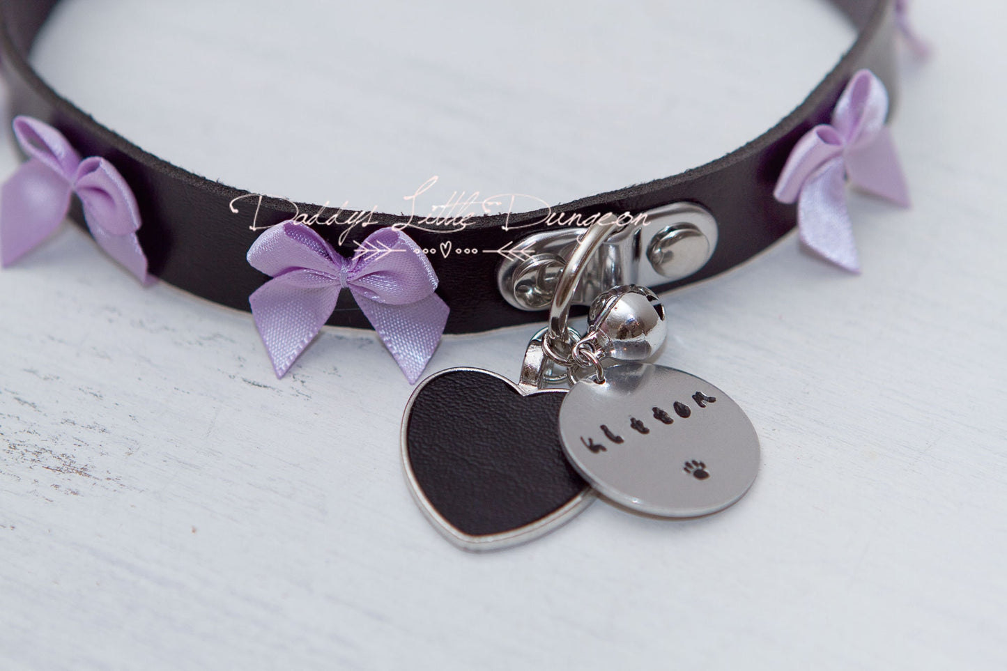 BDSM DDLG Pretty Pastel Gothic Custom Personalized Baby Girl Kitten Bunny Day Collar Choker Pet Play Kitty Sub Daddys Little ABDL mature