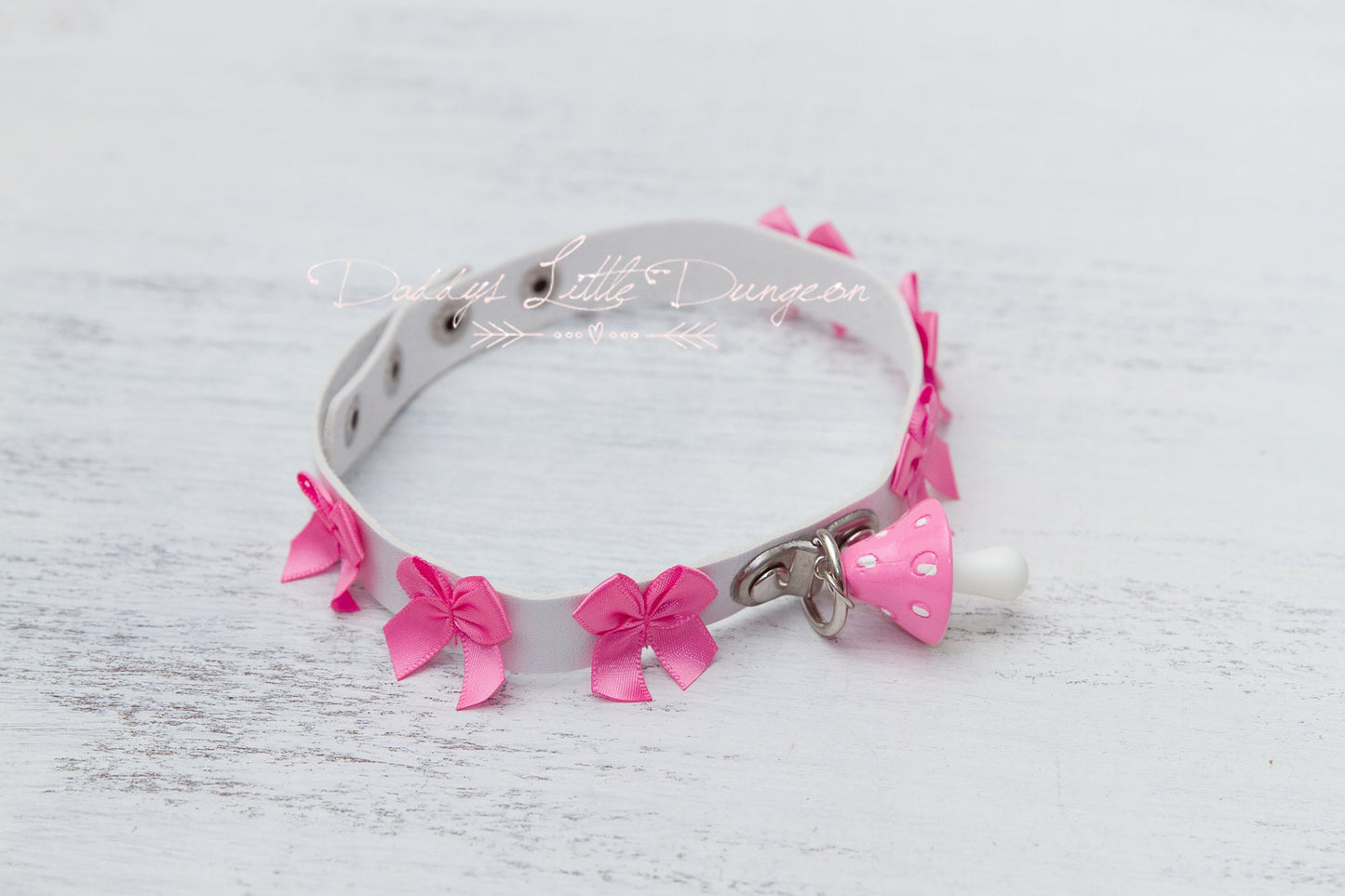 YOU PICK Personalized Tag Fairy Mushroom Woodland Cat Custom Kitten Day Collar Choker Pet Play Kitty Daddys Little Girl Petplay mature