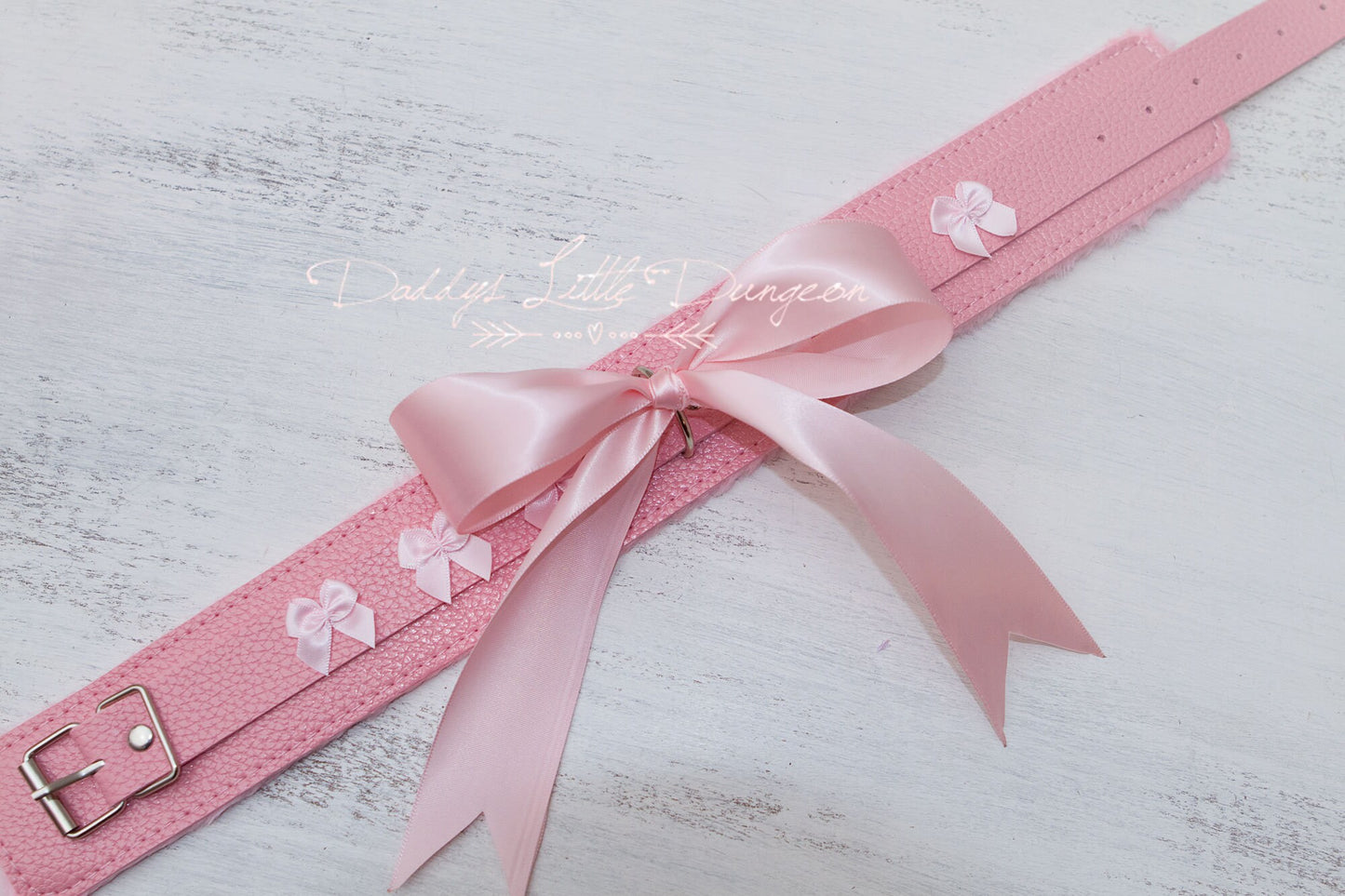 DDLG Princess Pink Pet Play Set - Fox Kitty Ears Collar Leash Anal Butt Plug Tail Puppy Kitten Cat Petplay BDSM sub ABDL brat mature 18+