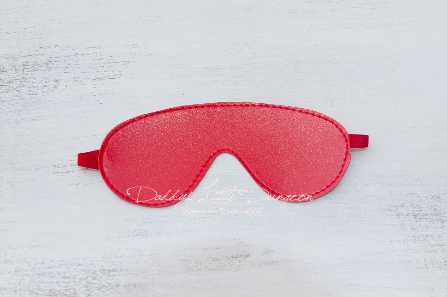 Red Bondage Eye Mask (Smooth)