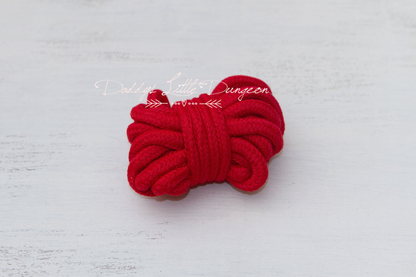 Soft BDSM rope for bondage, rope bunny, pet play, petplay, DDLG, and Shibari.