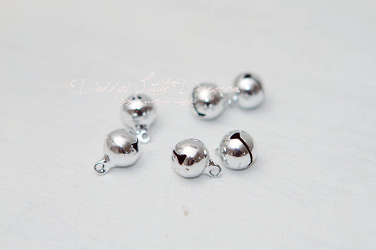 Add A Medium Silver Jingle Bell Charm to Your Collar or Lingerie