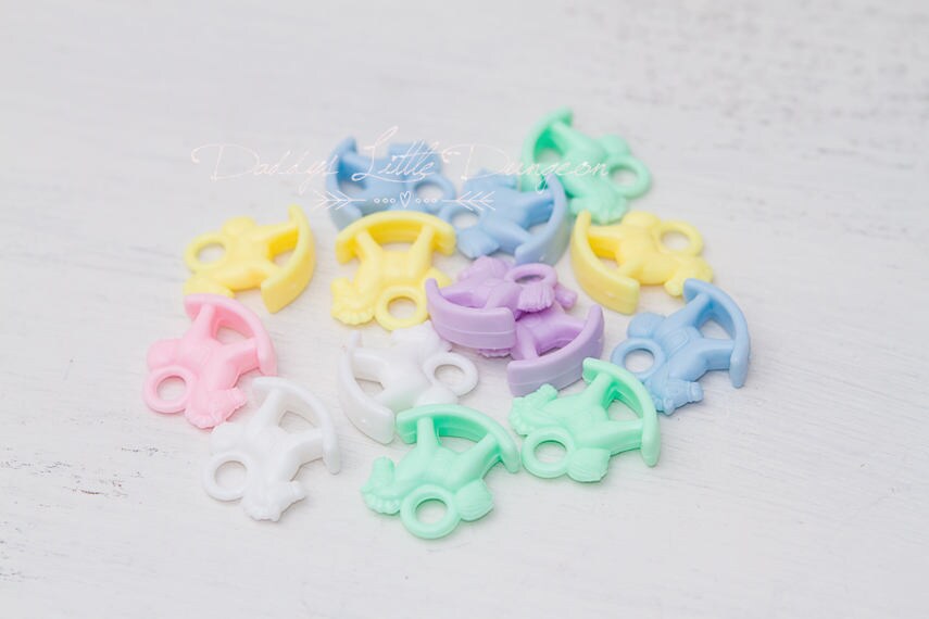 ABDL DDLG Cute Rocking Horse Charm Necklace Daddy's Little Girl Dangle Lolita Kawaii Baby Sissy Submissive Master BDSM Jewelry mdlg