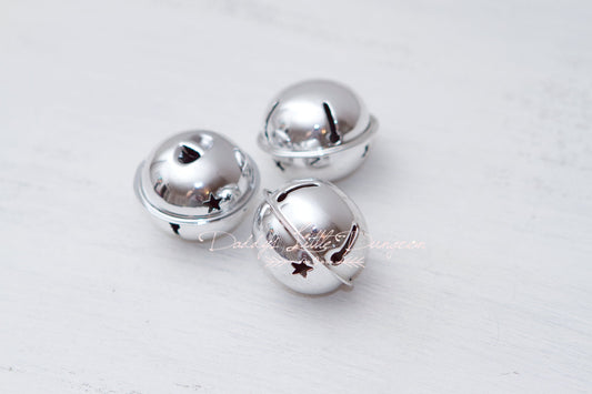 Add A HUGE Silver Jingle Bell Charm to Your Collar or Lingerie